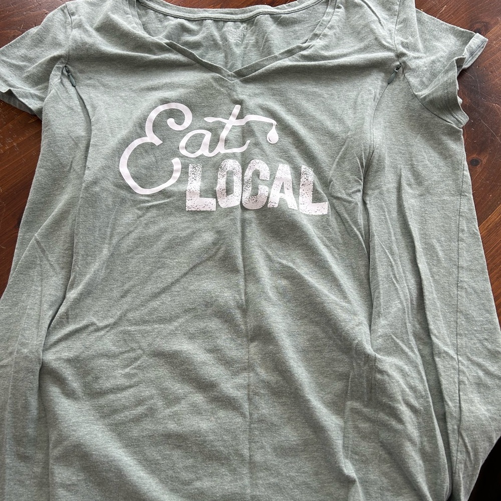 Motherhood Green Short Sleeve T-Shirt